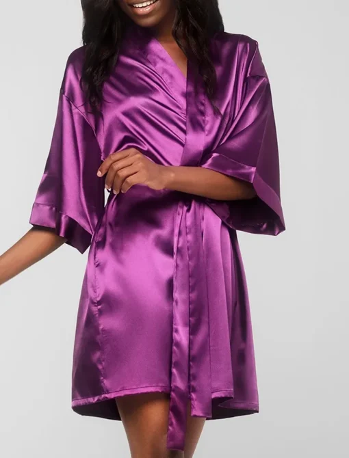 Buy Purple Kimono Robe