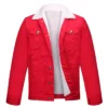 Buy Red Denim Jacket