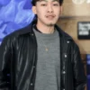 Darius Shu House of Energy Leather Jacket For Sale