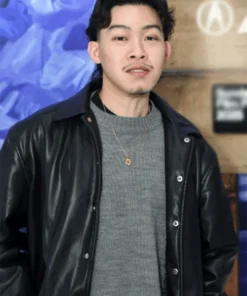 Darius Shu House of Energy Leather Jacket For Sale