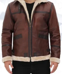 Erin-SF Bomber Shearling Brown Jacket