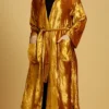 Gold Kimono Robe Front