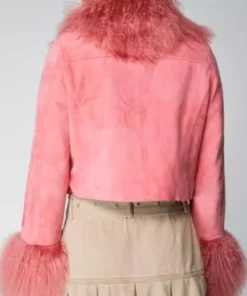 High Potential Kaitlin Olson Pink Jacket Back