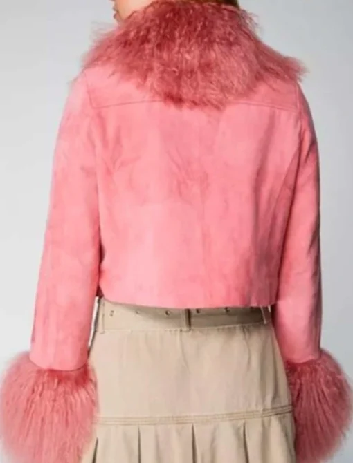High Potential Kaitlin Olson Pink Jacket Back