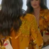 Jade Chan Selling The City Orange Prink Shacket