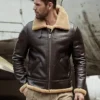 Jenkins Coffee Brown SF Bomber Genuine Leather Jacket