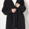 Jill Martin Sherpa Black Coat