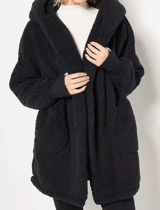Jill Martin Sherpa Black Coat