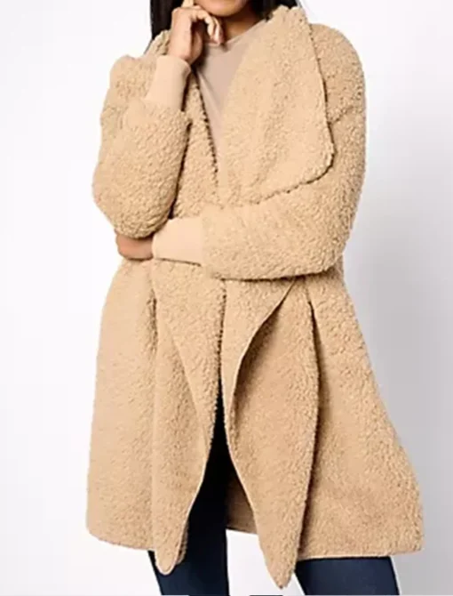 Jill Martin Sherpa Brown Coat