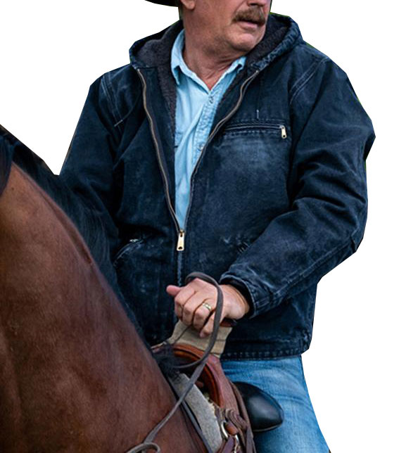 John Dutton Yellowstone Hooded Denim Jacket