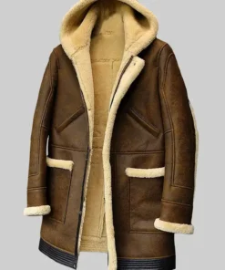 Joshua Brown Fur Hooded Leather Jacket