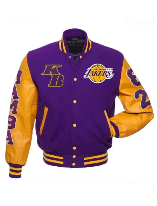 Kobe Bryant Bomber Purple Jacket For Sale