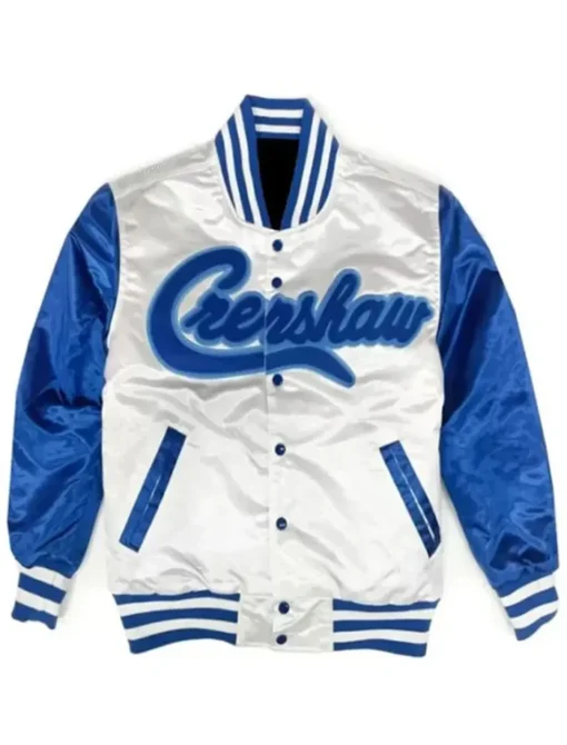 Kobe Bryant Crenshaw Varsity White Jacket