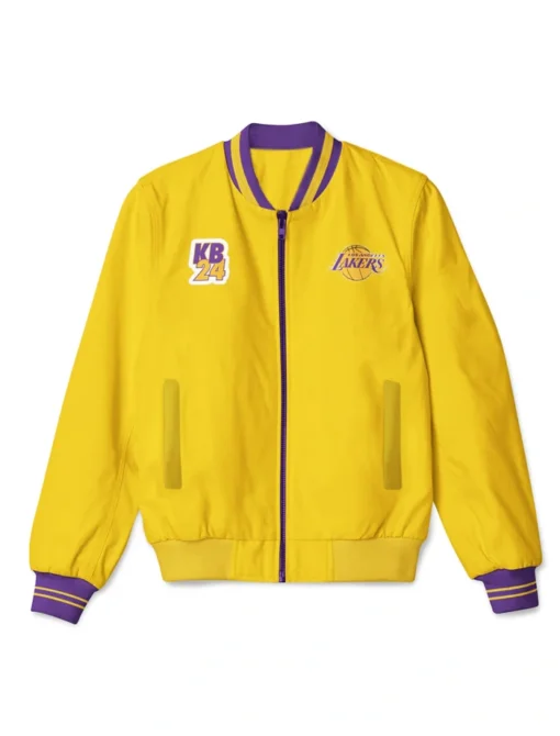 Kobe Bryant Yellow Bomber Jacket