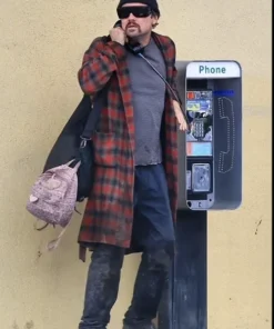 Leonardo DiCaprio One Battle After Another Plaid Coat