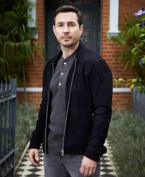 Martin Compston Fear S01 Suede Leather Jacket For Sale