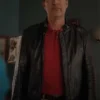 Michael Barnett Good American Family Leather Jacket For Sale