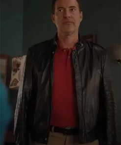 Michael Barnett Good American Family Leather Jacket For Sale