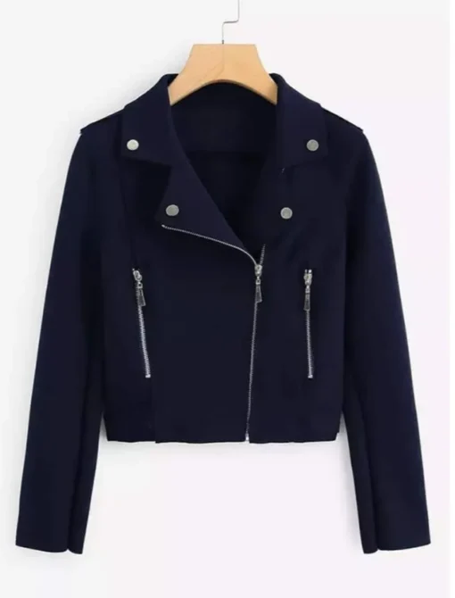 Navy Fleece Jacket Front