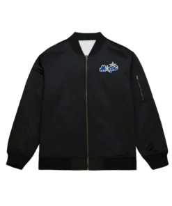 Orlando Magic Vintage Logo Black Satin Jacket
