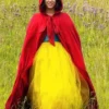 Rachel Zegler Snow White Red Cape Coat