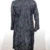 Stacey Persian Lamb Broadtail Fur Warm Black Coat Back