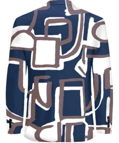 Stegaro Abstract Art Blazer Back