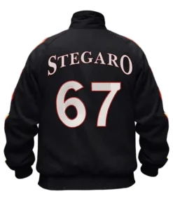 Stegaro Black Track Jacket Back