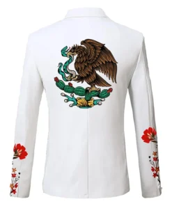 Stegaro Floral Wings Blazer Back