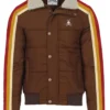 Stegaro Puffer Bomber Jacket Brown