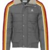 Stegaro Puffer Bomber Jacket Grey