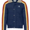 Stegaro Puffer Bomber Jacket Navy Blue