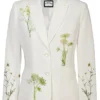 Stegaro White Bloom Blazer