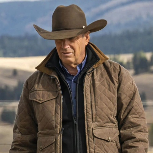 Kevin Costner Quilted Jacket
