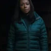 The Night Agent S03 Amanda Warren Green Puffer Jacket