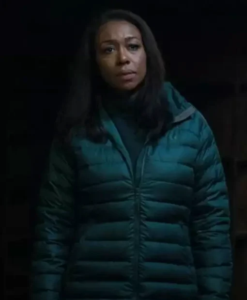 The Night Agent S03 Amanda Warren Green Puffer Jacket