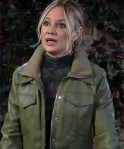 The Young and the Restless Sharon Newman Green Leather Jacket