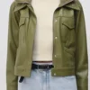 The Young and the Restless Sharon Newman Green Leather Jacket For Sale