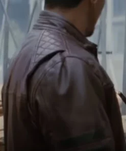 A Working Man Brown Leather Jacket For Sale