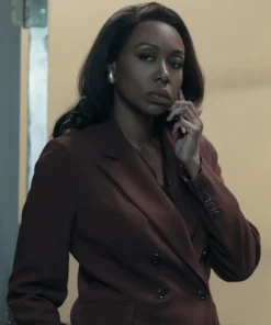 Amanda Warren The Night Agent S02 Maroon Blazer