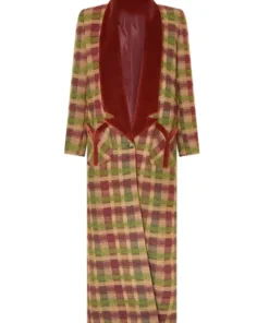 Angie Polaski Will Trent S03 Multicolor Checkered Coat For Sale