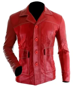 Brad Pitt Fight Club Tyler Durden Maroon Jacket