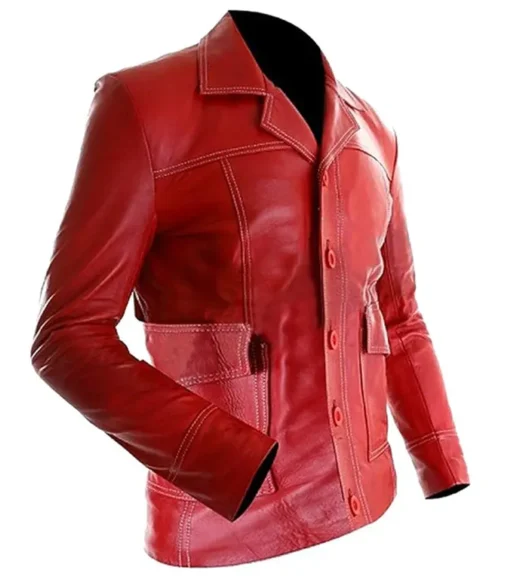 Brad Pitt Fight Club Tyler Durden Maroon Jacket Site