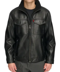 Dennis Black Leather Jacket