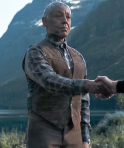 Giancarlo Esposito The Electric State Brown Vest