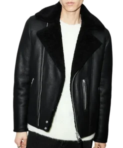 John Dark Black Leather Jacket