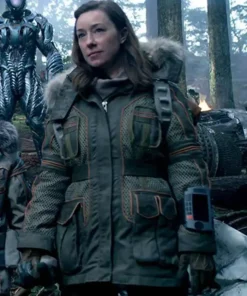 Lost In Space Molly Parker Olive Green Jacket