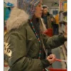 Maika Harper North of North Fur Hooded Bomber Jacket