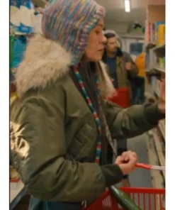 Maika Harper North of North Fur Hooded Bomber Jacket