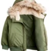 Maika Harper North of North Fur Hooded Bomber Jacket For Sale